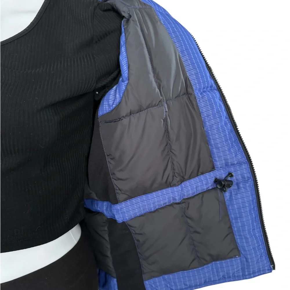 The North Face Blue and Black Quilted Vest